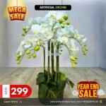 Mega Sale Artificial Orchid Plants UAE at 60cm