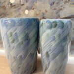 Brusty Blue Ceramic Pot