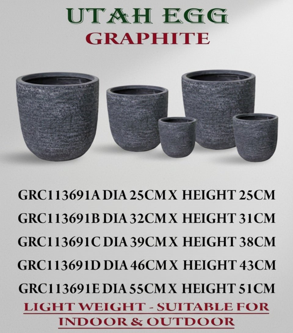 A9AF7645-039C-4752-A097-072D14C5D495.jpg Fiber Pot Grey Graphite - Image 1