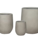 Beige Fiber 40cmx 30cm Pot Premium Plant Dubai