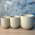 Beige Light Ceramic Pot in UAE