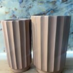 Beige Taupe Ceramic Pot in UAE