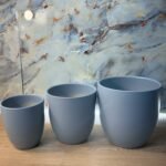 Grey Matte Ceramic Pot in UAE