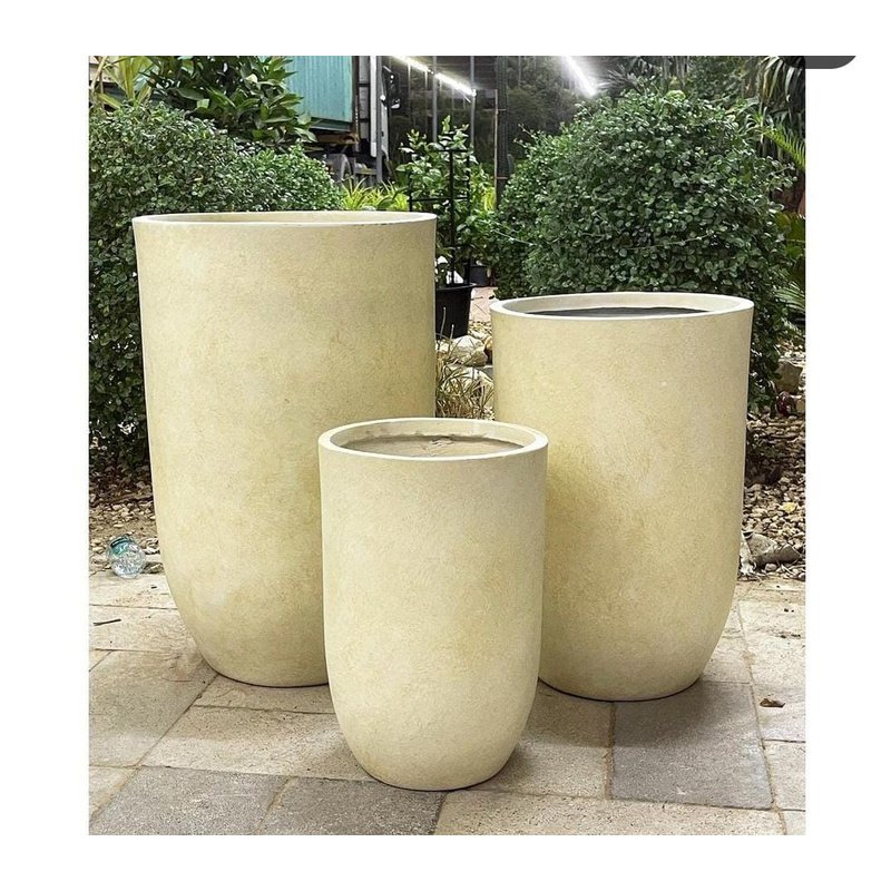 IMG-20231104-WA0120.jpg Beige Fiber Pot Large - Image 1