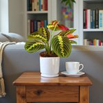 Maranta Leuconeura Fascinator Plant (Tricolor, Prayer Plant) - Image 3