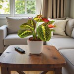Maranta Leuconeura Fascinator Plant (Tricolor, Prayer Plant) - Image 2