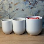 White Glossy Ceramic Pot UAE