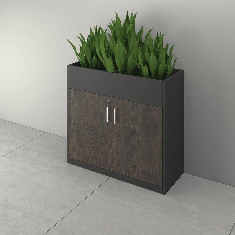 rn-image_picker_lib_temp_37950d46-ff7c-4e50-a517-2a6a07d153f6.jpg Office Cabinet Black L100xW40xH100 - Image 1