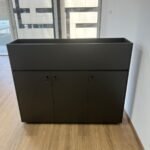 Office Cabinet Black L140xW40xH140